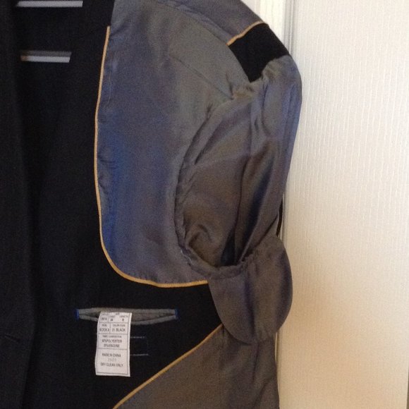 Carlo Monza Couture Men's Suit Blazer Jacket Single Breasted Size 44 Chest Black - Picture 4 of 9